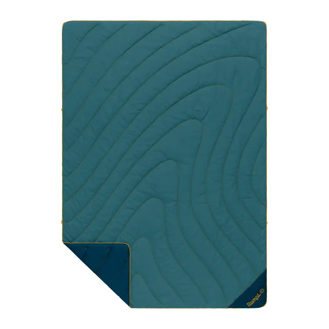 Campfire Puffy Blanket - Sage Navy