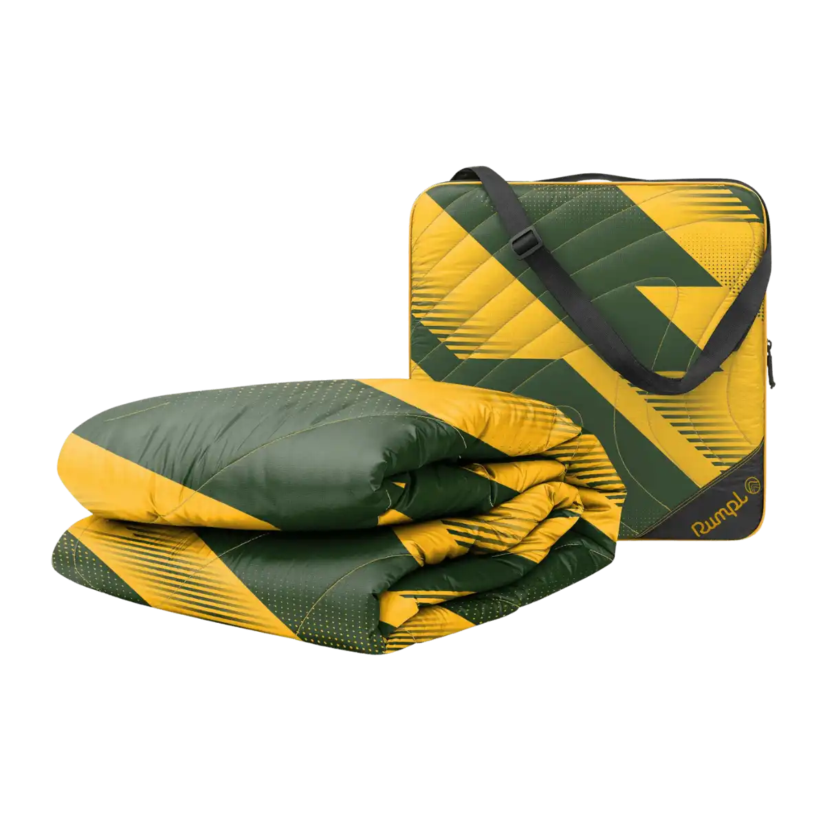 Gametime Puffy Blanket - Green / Yellow