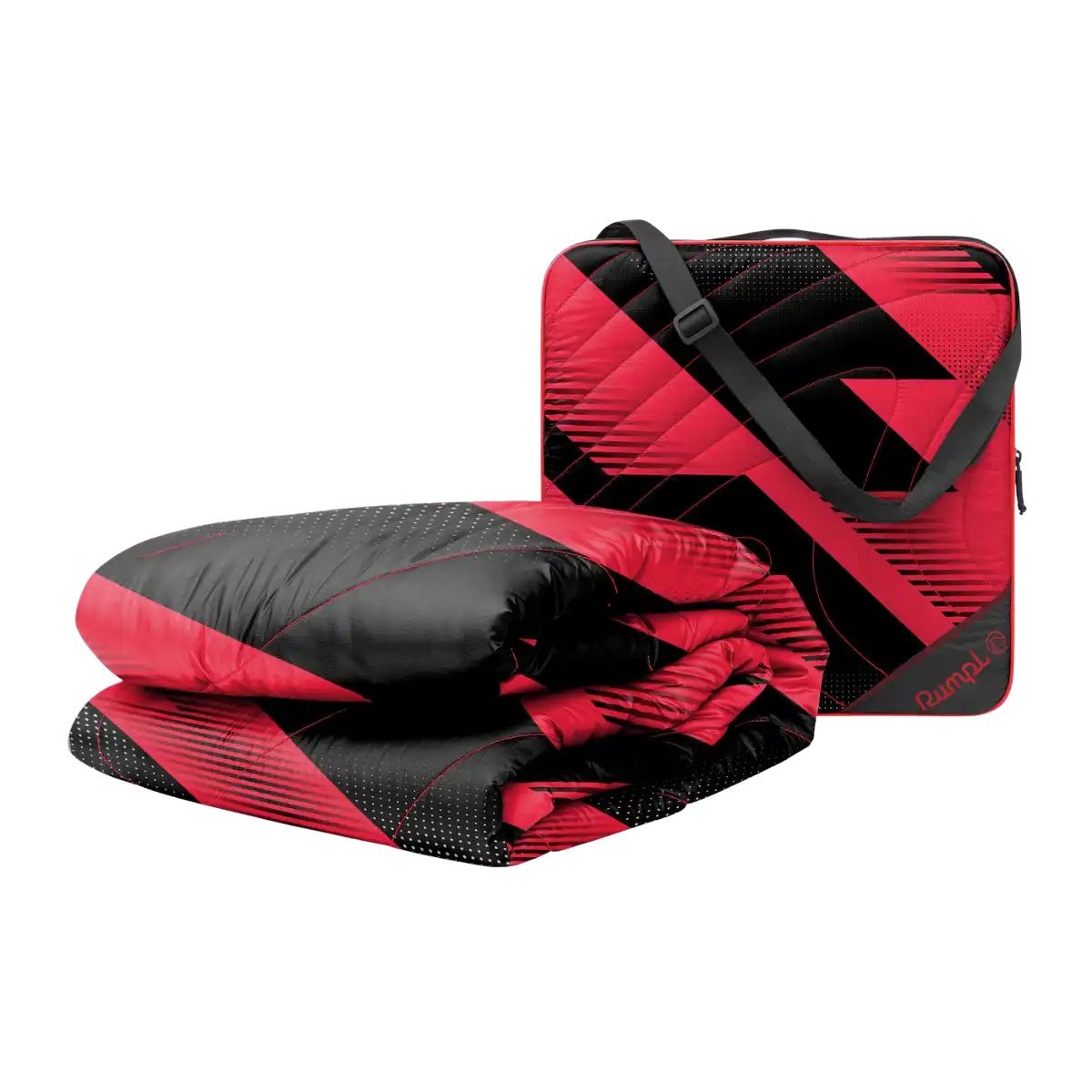 Gametime Puffy Blanket - Red / Black