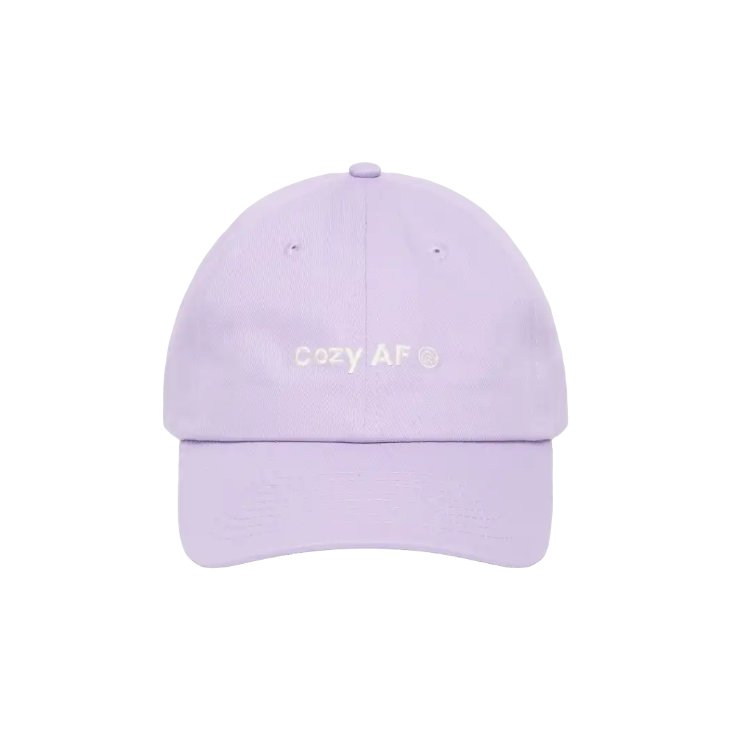 6 Panel Hat - Lavender Cozy AF