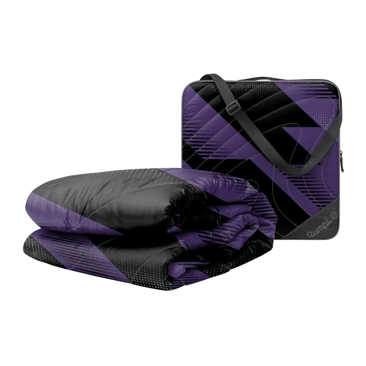 Gametime Puffy Blanket - Purple / Black