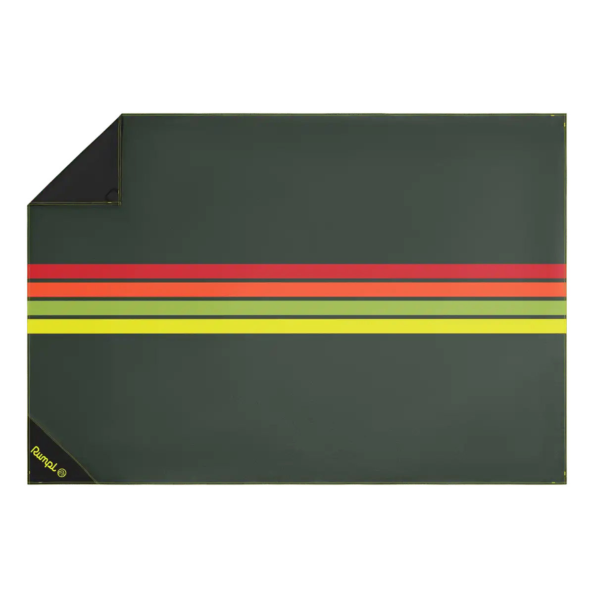 Pack Mat - Green Retro Stripes
